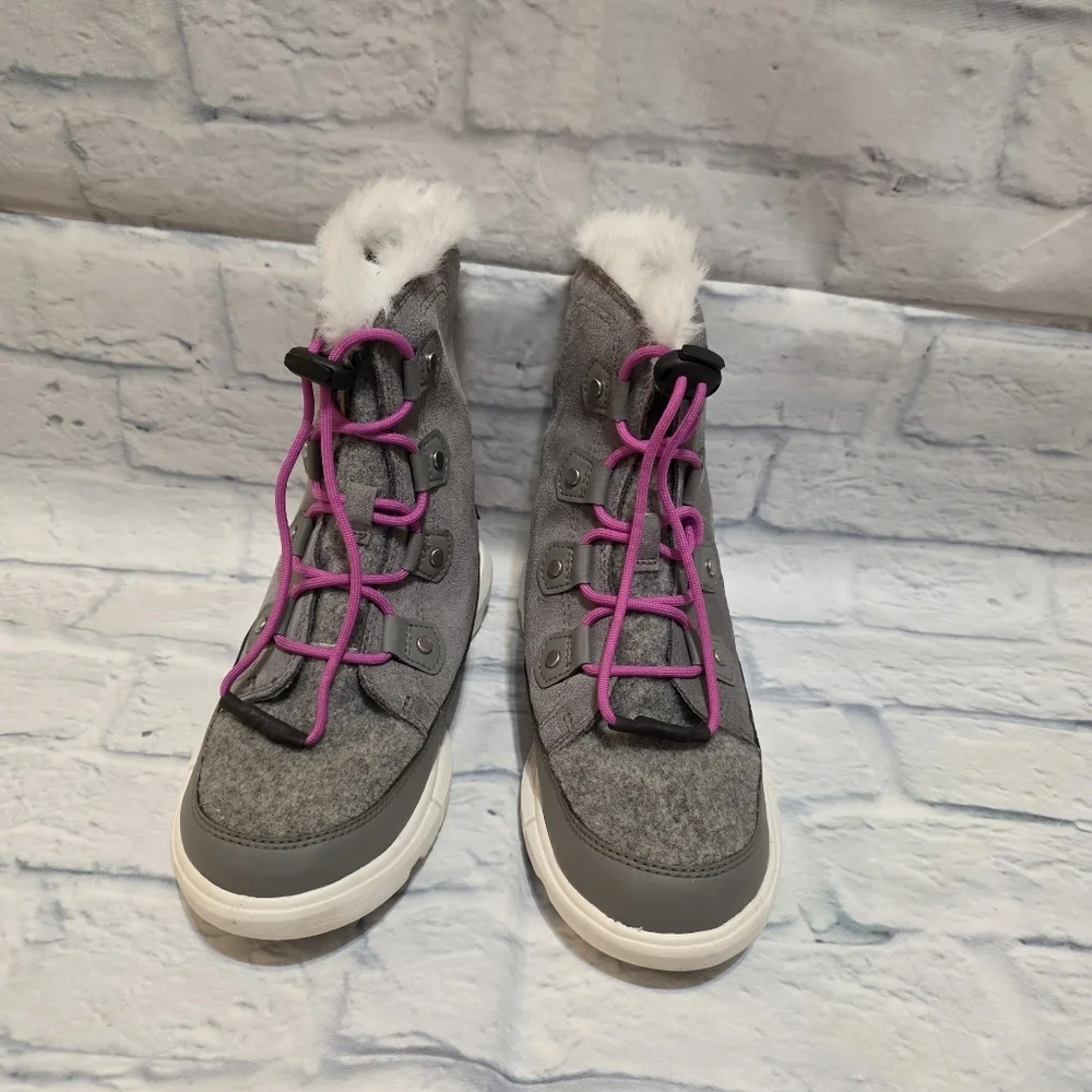 Sorel Gray and Pink Winter Boots